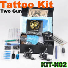 Nuevo profesional de la máquina de tatuaje profesional kit con 2 armas